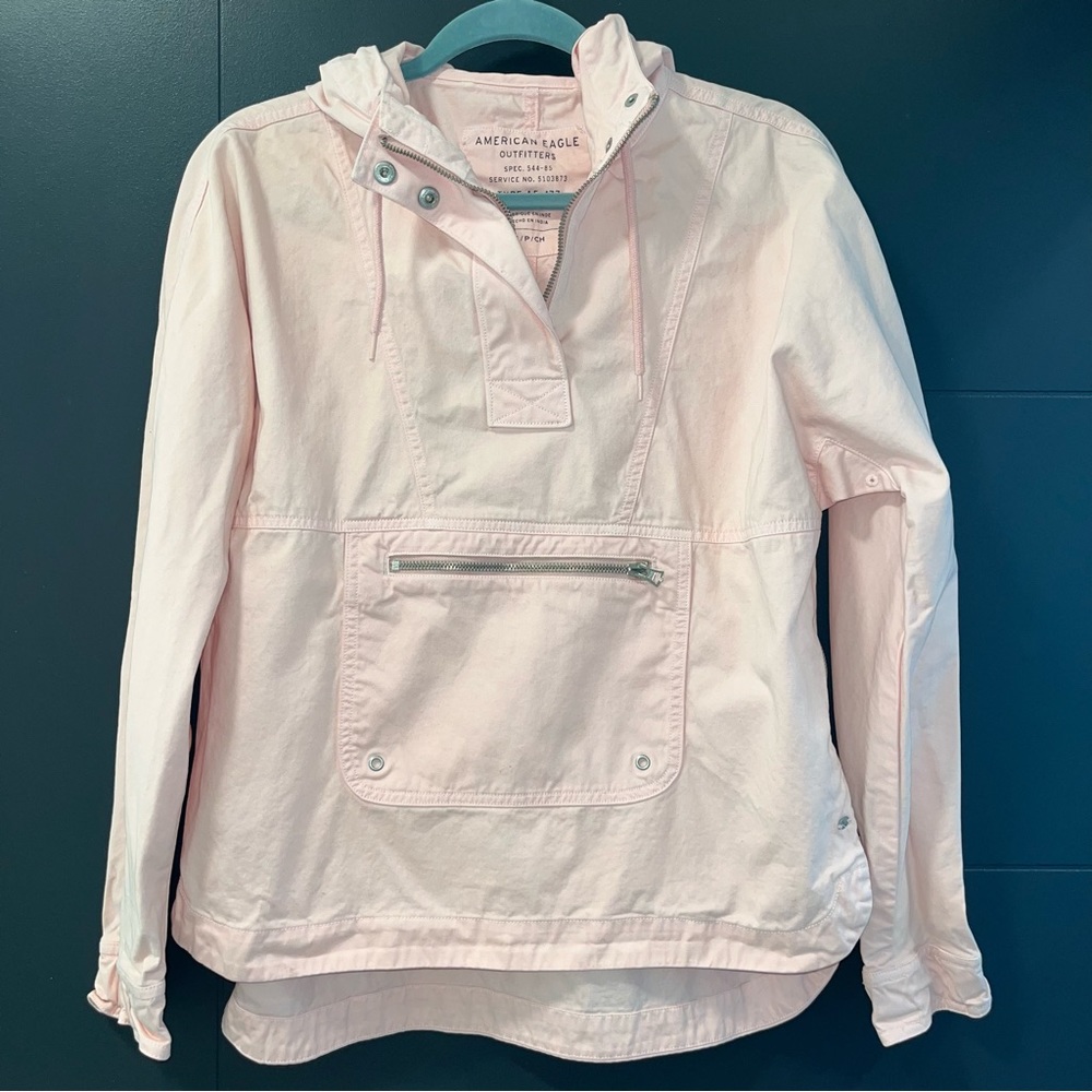American Eagle Light Pink Windbreaker